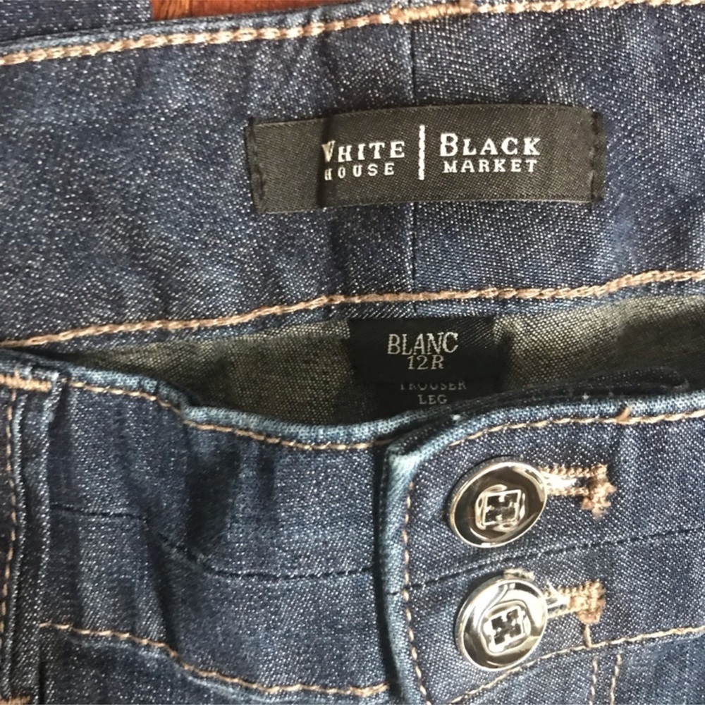 WHBM Denim Trouser Pant 12R - Picture 4 of 5